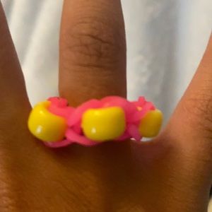 Pink and yellow ring